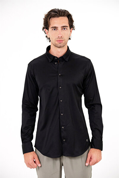 GMG FIRENZE Alttan Britli Shirt Collar Long Sleeve Men's Shirt