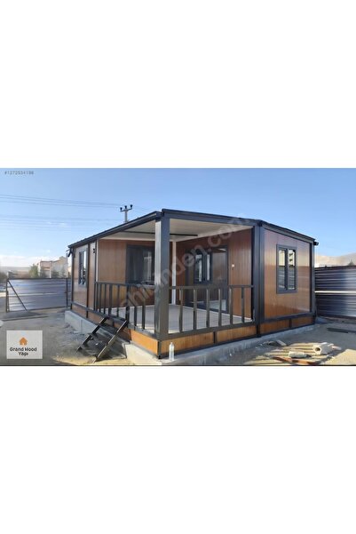Saray prefabrik 42 m2 verandalı yalıtımlı konteyner