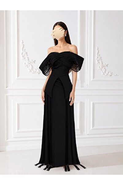 ranin Black Evening Dress Barbie and Tret Rose Gabe