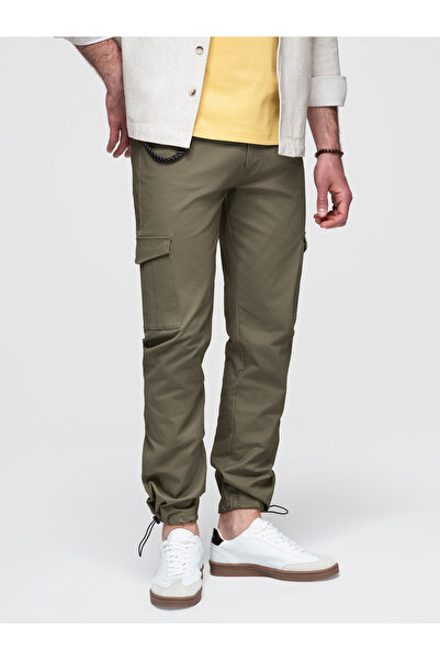 OMBRE Herrenhosen mit Cargotaschen, verstellbare Bündchen P1526