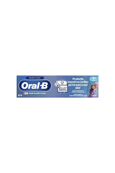 Oral-B Pastă de dinți pentru copii 6+ luni - 6 ani Frozen, aromă delicată, 60 ml