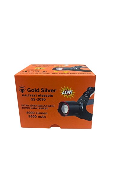 GoldSilver 40W 4000 Lümen Profesyonel Kafa Lambası - 3 Pilli (9600 mAh) Dev B...