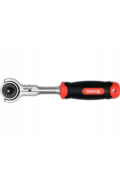 yato Cheie cu clichet cu cap rotativ 1/4'' 72T 145MM Oțel CRV Articulație YT0...