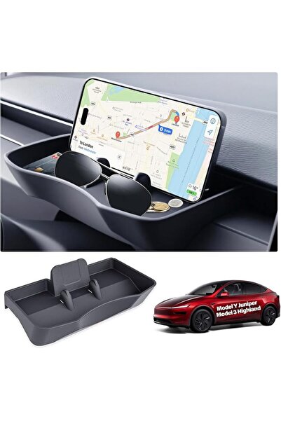 Generic Hidden Storage Box for Tesla Model 3/Y, Behind Screen Console Organiz...