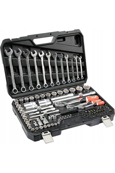 VOREL by YATO YATO Set de chei tubulare 111 piese. 1/4 " 3/8 " 1/2 " YT-38831