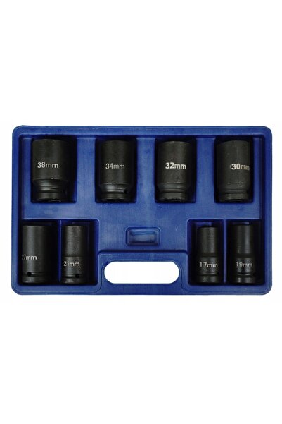 NO BRAND Set de chei tubulare de impact 17-41mm, tubulare de impact cu antren...