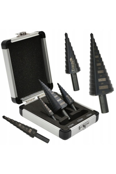 Tvardy Set de burghie conice HSS M2 3EL 4-32MM