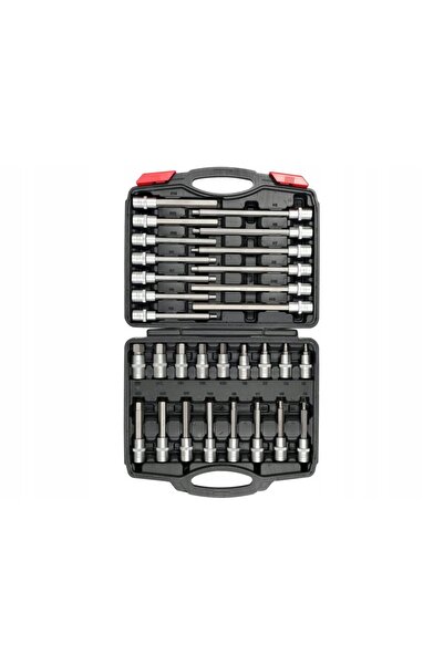 VOREL by YATO YATO Set de chei tubulare hexagonale 1/2 inch, 30 de piese