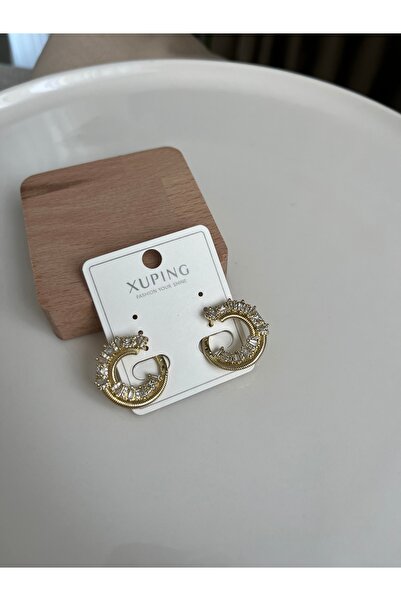 XUPING JEWELRY Zirkon taşlı şık küpe