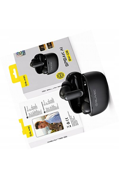 Blavec Căști TWS BW-08 traducător AI negre în timp real pentru Realme C67 4G