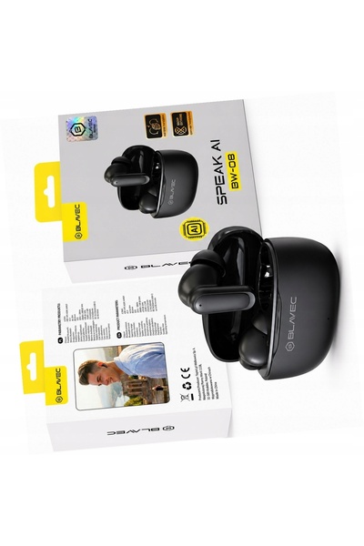 Blavec Căști TWS BW-08 traducător AI negre în timp real pentru Google Pixel 9