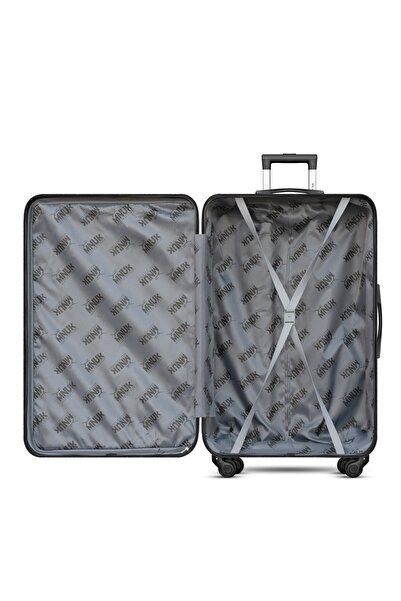 Mnuk Pilgrimage 24-Inch Check-in Hard Shell Luggage, ABS Spinner Travel Suitc...