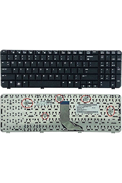 HP Πληκτρολόγιο φορητού υπολογιστή για CQ 61/G 61 χωρίς πλαίσιο και αγγλική (...
