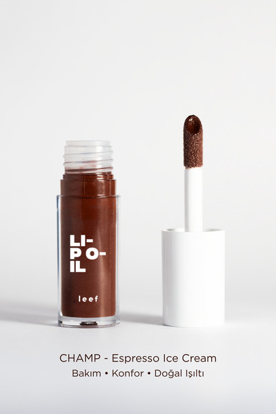 Leef Lip Oil Champ Renk Veren Nemlendirici Dudak Yağı - Mocha Brown