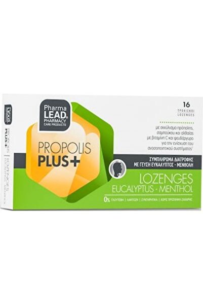 PharmaLEAD Πρόπολη Plus+ Καραμέλες για Παιδιά χωρίς Γλουτένη Ευκάλυπτος Μενθό...