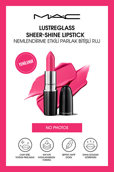 M.A.C Lustreglass Sheer-Shine Lipstick - Nemlendirme Etkili Parlak Bitişli Ru...