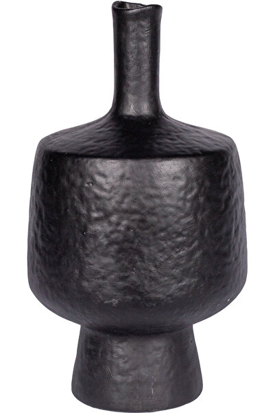 Herdekora Vază decorativă din ceramică Alacahöyük Negru 17x33 Cm.