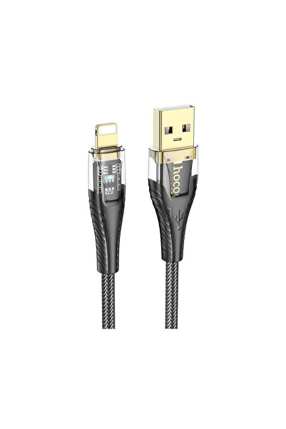 Hoco U121 Καλώδιο USB-A σε Lightning 2.4A, 1.2μ, μαύρο