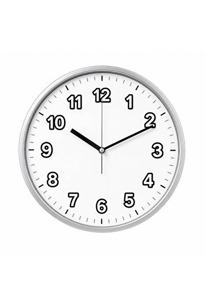 Exonix Sessiz Duvar Saati Fosforlu Akrep Yelkovan Modern Dekoratif Analog Saat