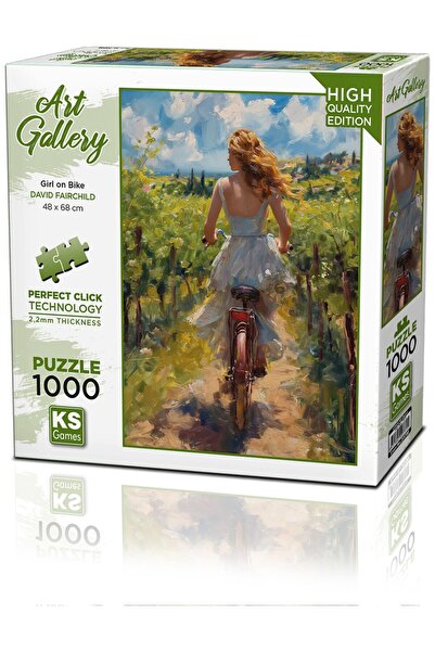 Ks Games Puzzle 1000 Pieces Girl on Bike 20789