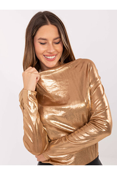 Italy Moda Bluza Dama Maneca lunga, Elegant, ITALY MODA, Camel de Petrecere