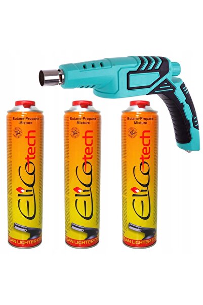 TC Technic Arzător pe gaz cu filet 7/16 propan-butan, piezo, pentru lipire + ...