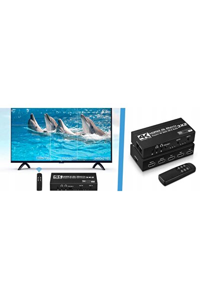 Spacetronik Matrix HDMI 3/2 adaptor convertor SPH-M322 4K@60Hz Splitter