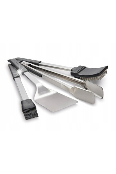 NO BRAND Accesorii pentru grătar Broil King Clește Spatulă Perie Perie cu peri