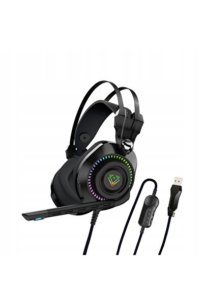 VERTUX Căști Audiophile 50mm Circulare Negre Bogota 3,5mm USB 105 dB