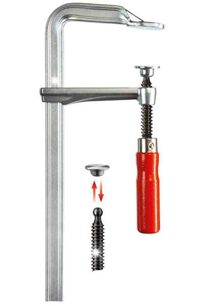 Bessey Clemă șurub de tâmplărie din oțel 160/80MM GZ16