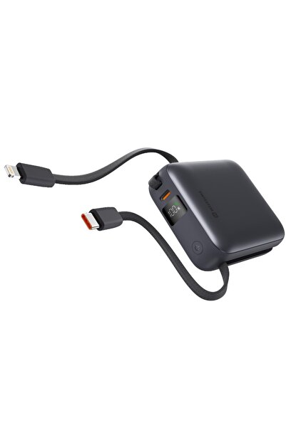SWISSTEN Powerbank 10000 mAh USB-C cu cablu USB-C și Lightning încorporat