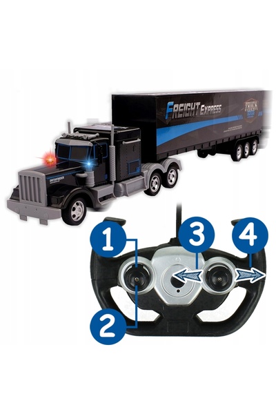 Stator CAMION R/C DE LIVRARE TELECOMANDAT 27Mhz + ACUMULATOR CABLU USB