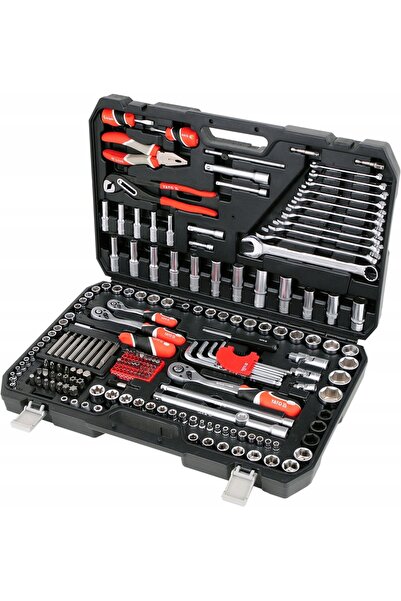 yato SET DE SCULE YT-38941 225 PIESE CHEI 1/2 3/8 1/4