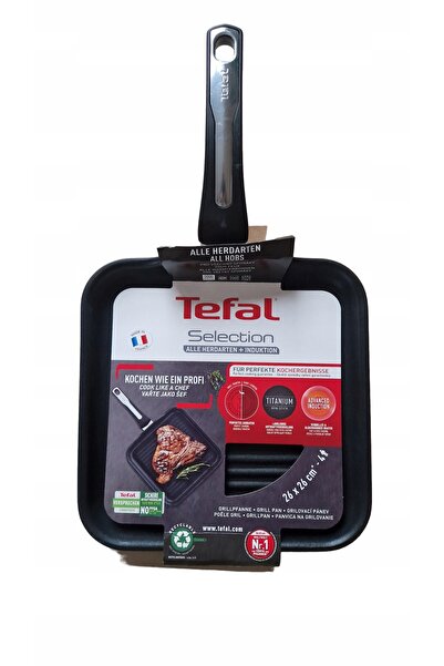 TEFAL Plită grătar 26x26 CM, titan, inducție, gaz, selecție