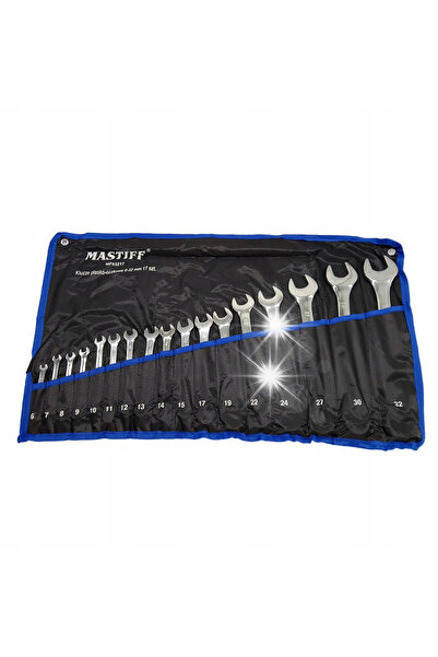 MASTIFF Chei fixe și inelare 17 piese 6-32 mm Set de chei fixe și inelare