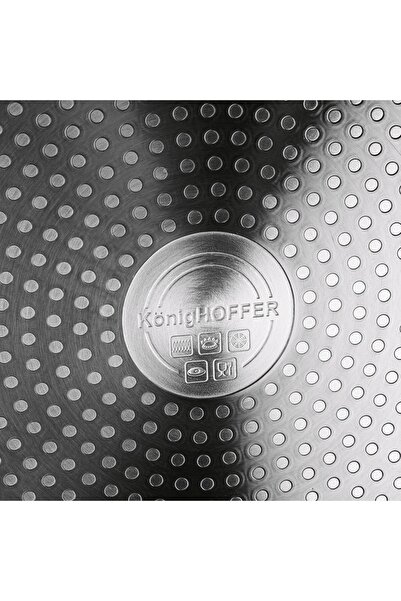 Konighoffer Tigaie ceramica INDUCTION GAS cu capac tigaie adanca 28cm Reno