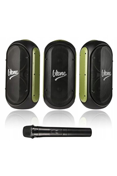 V-TONE Difuzor Bluetooth Microfon Wireless Set Karaoke USB SD FM AUX HQ