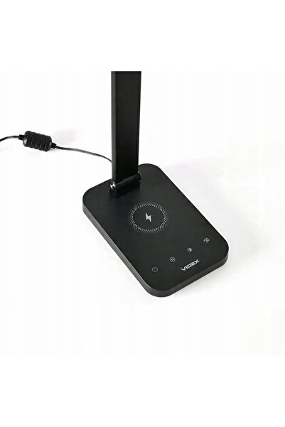VİDEX Lampă de birou/noptieră LED 18W 1800K-6500K 700Lm +USB +încărcător QI