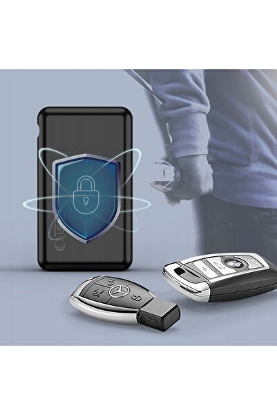 Tech-Protect Husă neagră pentru chei auto, cu protecție RFID TECHPROTECT KLR200