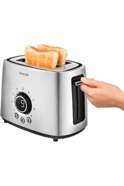 Sencor Prăjitor de pâine pentru 2 felii de pâine, 1000 W, Argintiu