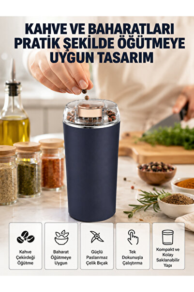 Genel Markalar Yeni Nesil Kahve ve Baharat Öğütücü Paslanmaz Çelik Kahve Deği...