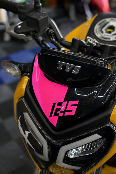 Banxtre Oblique 125 Written Head Detail Sticker for Tvs Raider 125 (1 Piece)