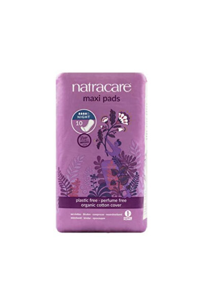 Natracare Absorbante de Noapte Fara Aripioare Maxi Pads Natracare, 4 picaturi...