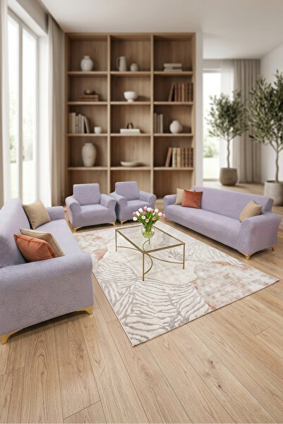 kutlale Bohemian Pattern Jacquard 3+3+1+1 Elastic Sofa Cover Set |   Seat Cover