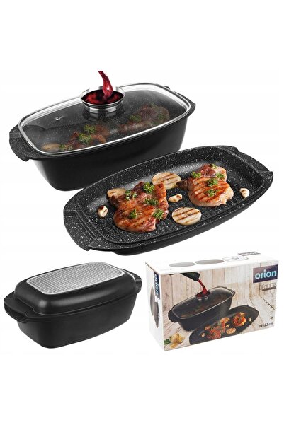 Orionis Oală/Tigaie din granit ORION 3 în 1 GRANDE 5 L 39x22 cm Tigaie Capac