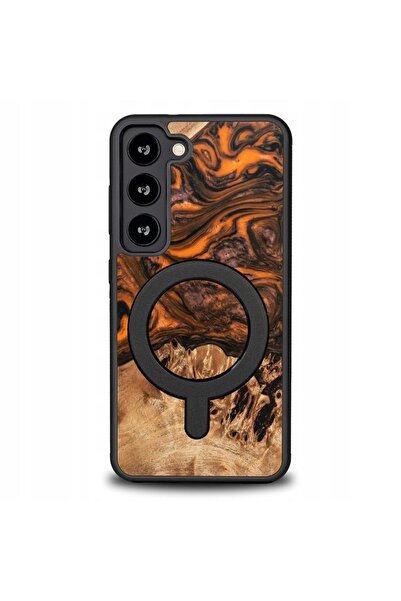 BewooDesign Husă Bewood Unique pentru Samsung Galaxy S23 - Portocalie cu MagSafe