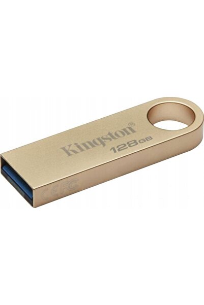 Kingston Brass Stick USB KINGSTON 128GB SE9 G3 USB3.2 Metal Auriu