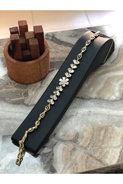 VLDORO D'Oro Xuping Steel Marquise Stone Flower Motif Women's Bracelet