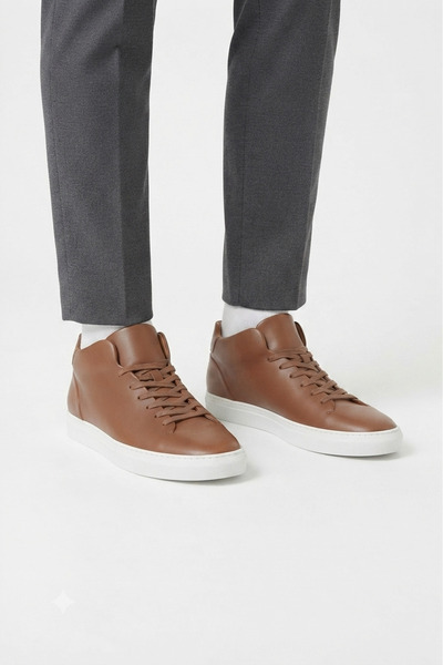 Zerenyus Zrc004 High Quality Lace-Up Men's Sports Shoes Brown