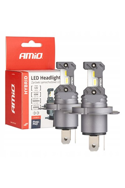 AMIOGO Becuri Amio LED seria HYBRID H4 60 W 2 bucăți